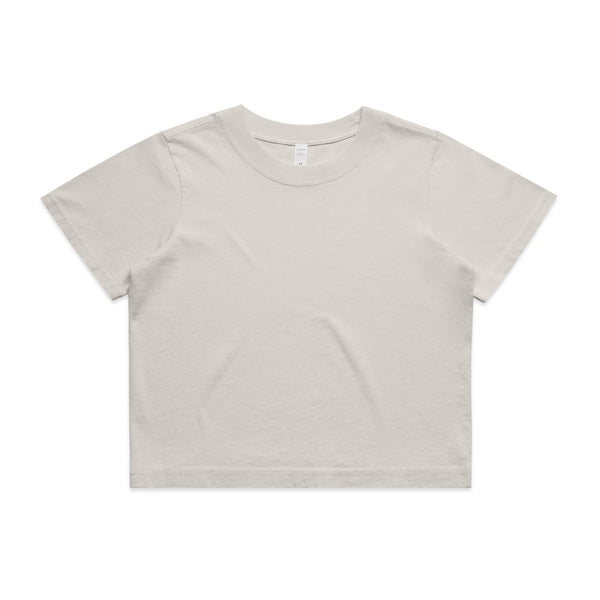 Wo's Heavy Faded Crop Tee |4089