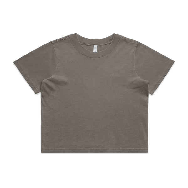 Wo's Heavy Faded Crop Tee |4089