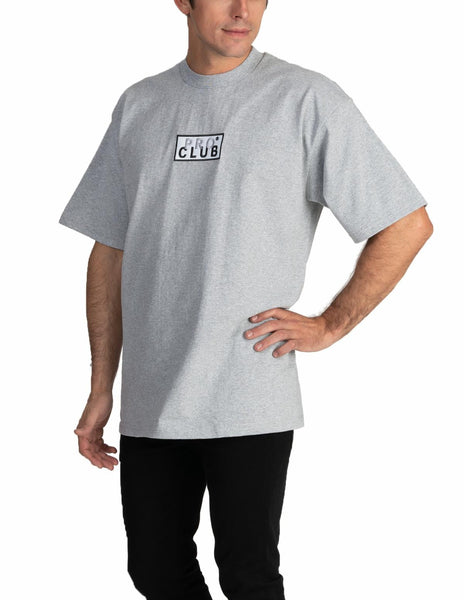 Pro Club Heavyweight Short Sleeve Embroidered Box Logo Tee - WHITE
