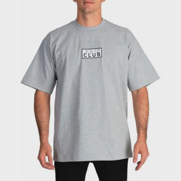 Pro Club Heavyweight Short Sleeve Embroidered Box Logo Tee - WHITE
