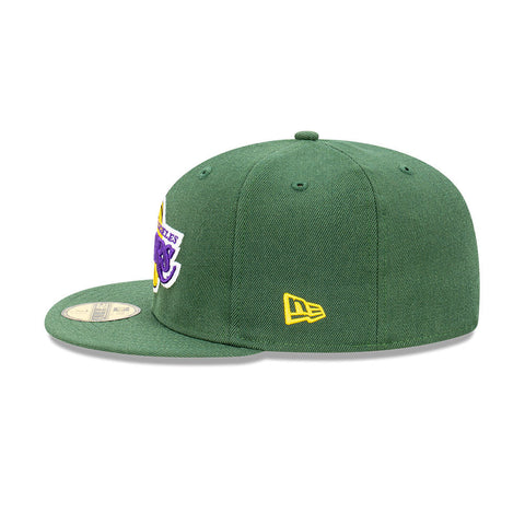 New Era 59FIFTY Lakers on GREEN