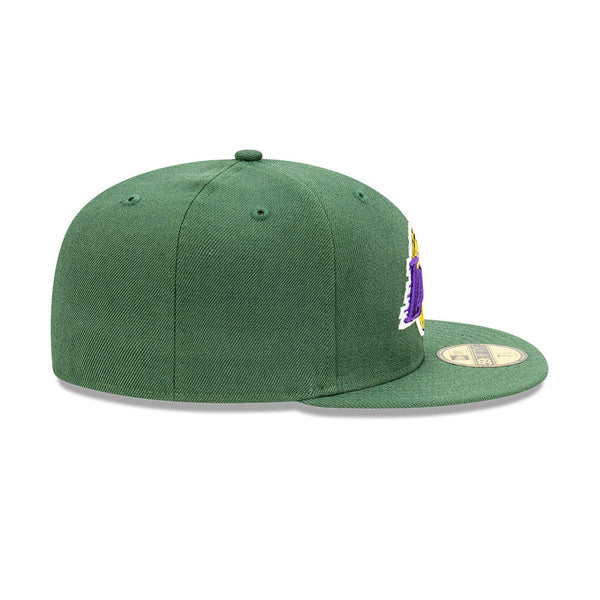 New Era 59FIFTY Lakers on GREEN