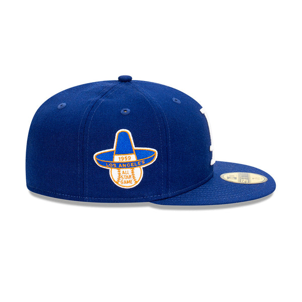 New Era 59FIFTY LOS ANGELES DODGERS Dark Royal/White with Patch