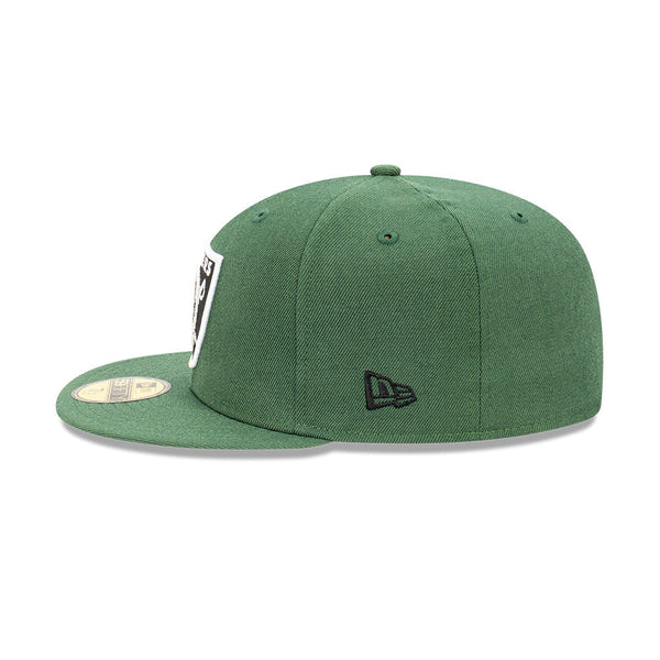 New Era 59FIFTY Raiders on GREEN