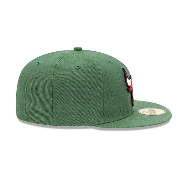 New Era 59FIFTY Royal on GREEN Bull