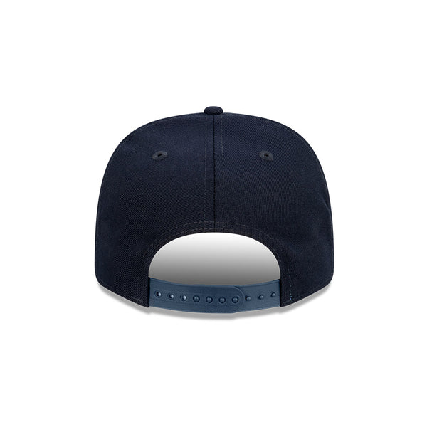 New Era 9Fifty Curved Peak - Double Front Logo, Word and Patch