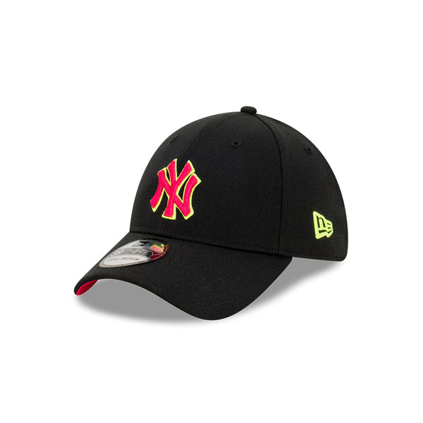 NEW ERA 39THIRTY BLACK-MAGENTA-YELLOW NY