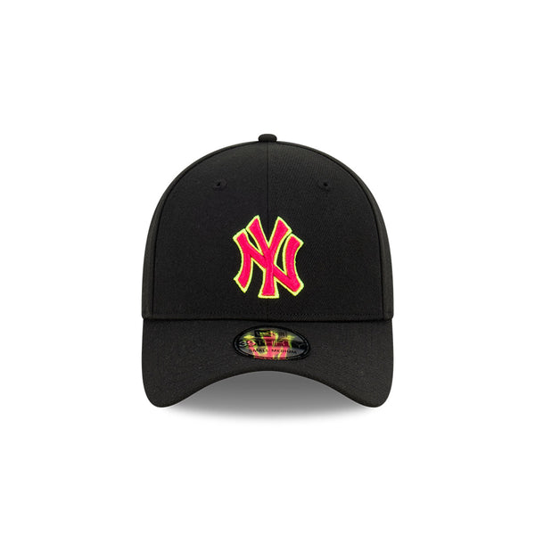 NEW ERA 39THIRTY BLACK-MAGENTA-YELLOW NY