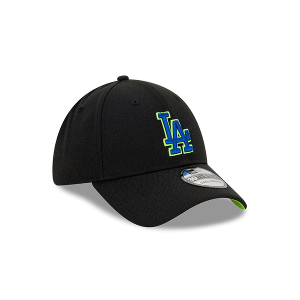 NEW ERA 39THIRTY BLACK/GREEN/BLUE LA