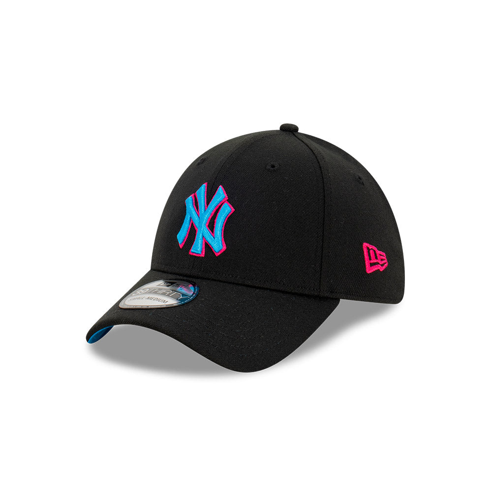 NEW ERA 39THIRTY BLACK/BLUE/MAGENTA NY