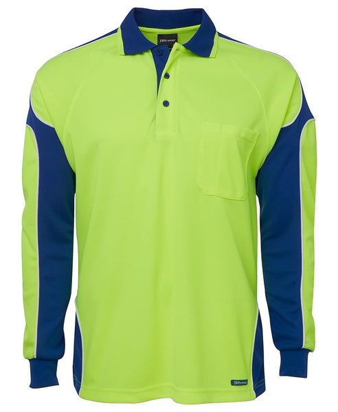 HI VIS L/S ARM PANEL POLO
