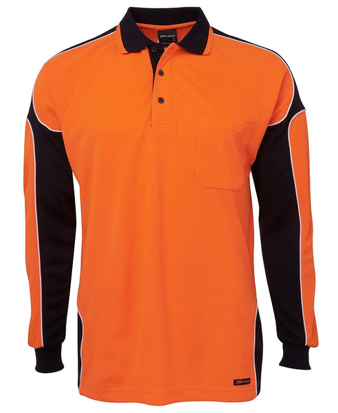 HI VIS L/S ARM PANEL POLO