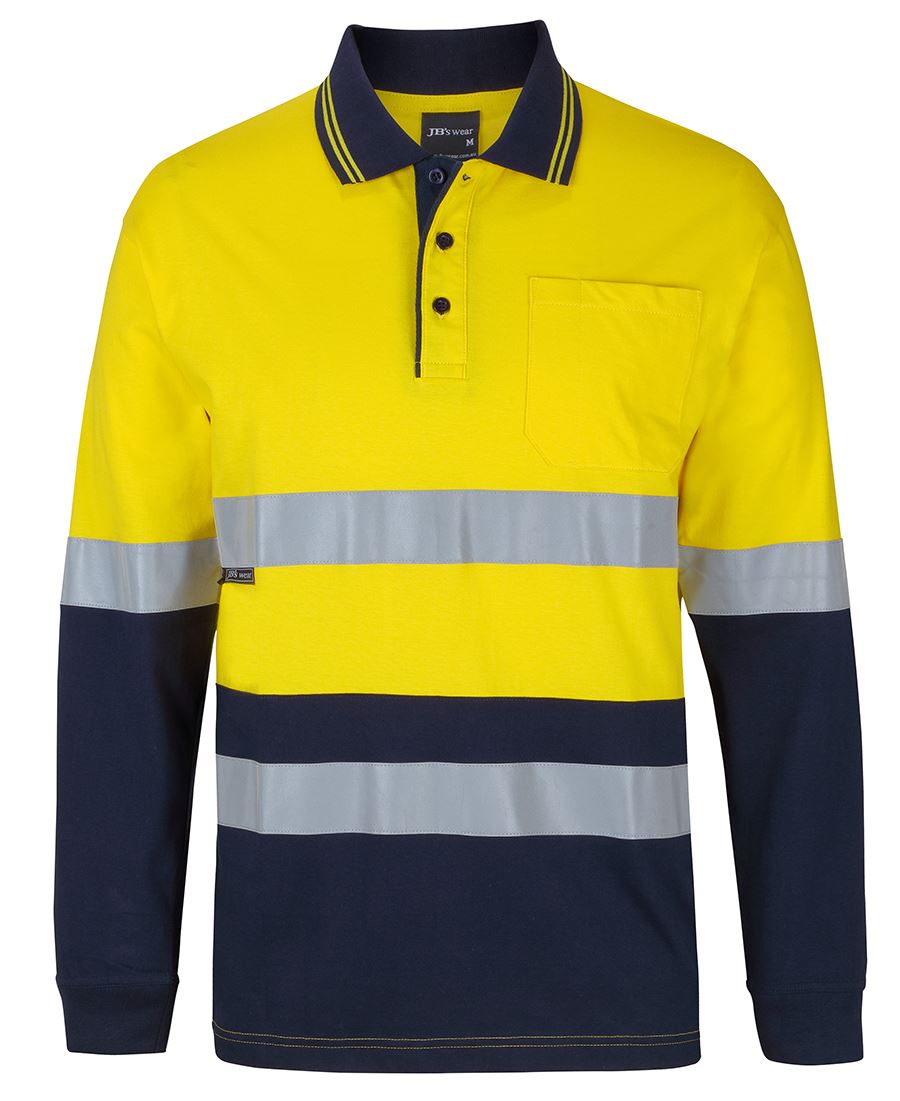 HI VIS (D+N) L/S COTTON POLO