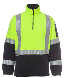 HI VIS (D+N) H PATTERN BIOMOTION 1/2 ZIP POLAR FLEECE