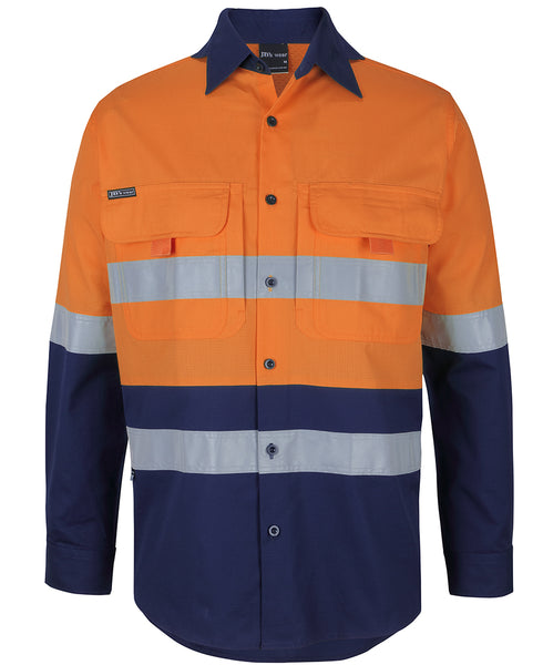 HI VIS (D+N) RIPSTOP L/S FISHING SHIRT