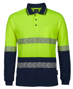 HI VIS L/S SEGMENTED TAPE POLO