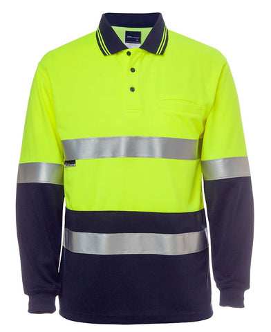 HI VIS L/S (D+N) COTTON BACK POLO