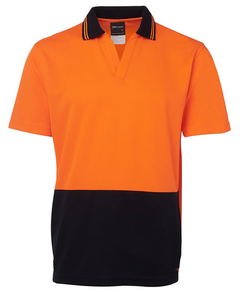 HI VIS S/S NON BUTTON POLO