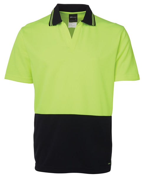 HI VIS S/S NON BUTTON POLO