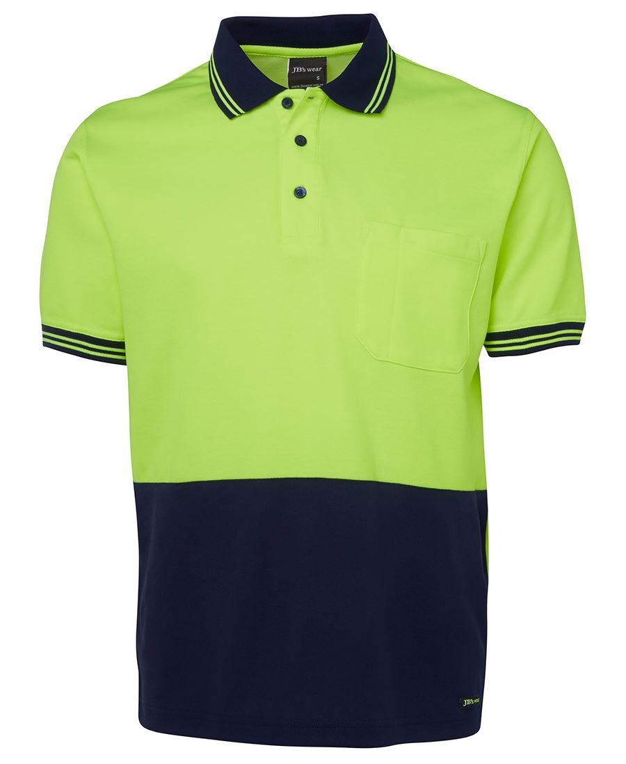 HI VIS S/S COTTON BACK POLO