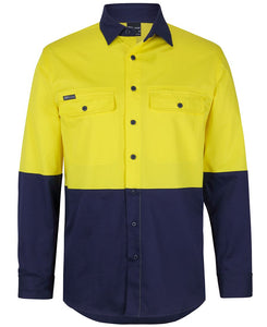HI VIS L/S STRETCH WORK SHIRT