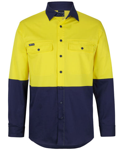 HI VIS L/S STRETCH WORK SHIRT