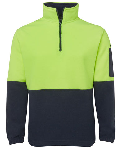 HI VIS 1/2 ZIP POLAR FLEECE