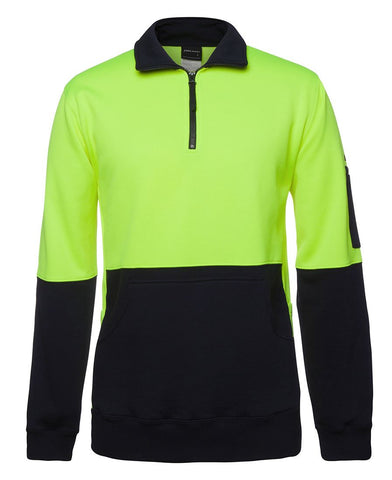 HI VIS 330G 1/2 ZIP FLEECE