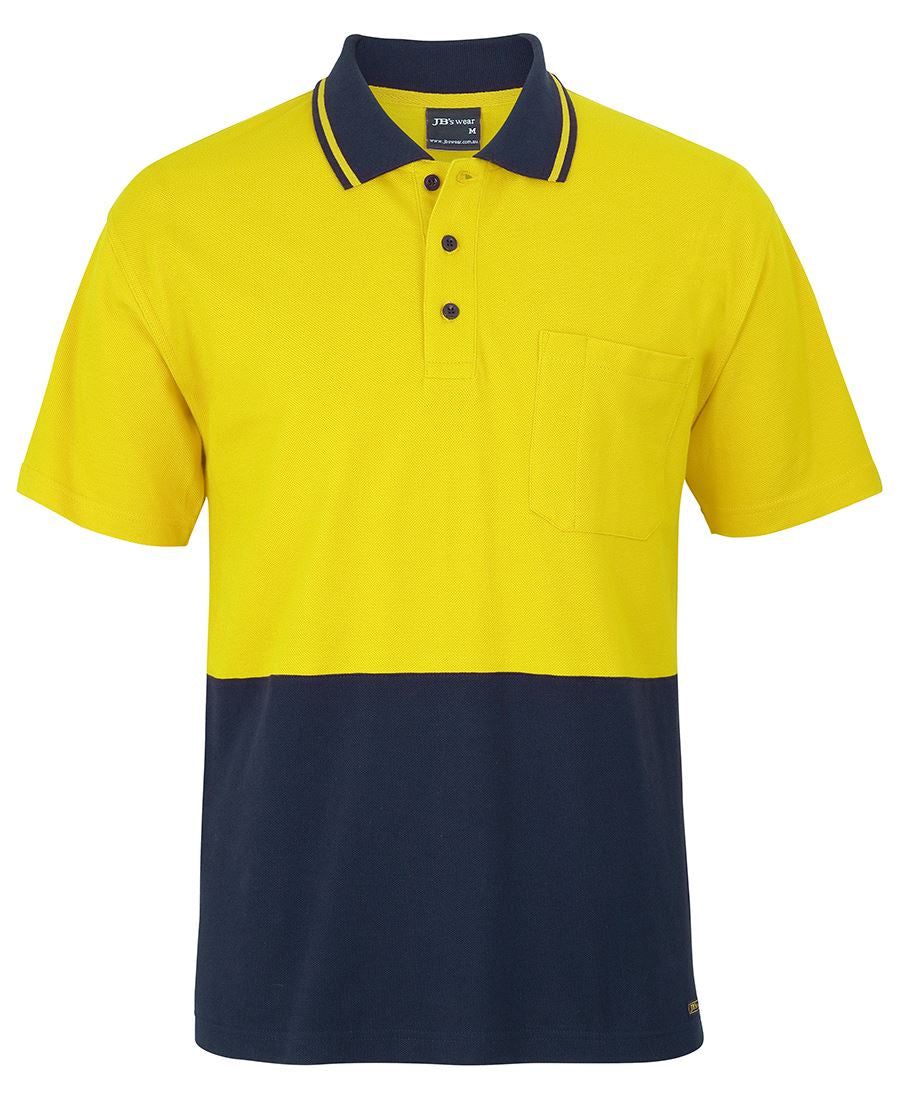HI VIS S/S COTTON PIQUE TRAD POLO