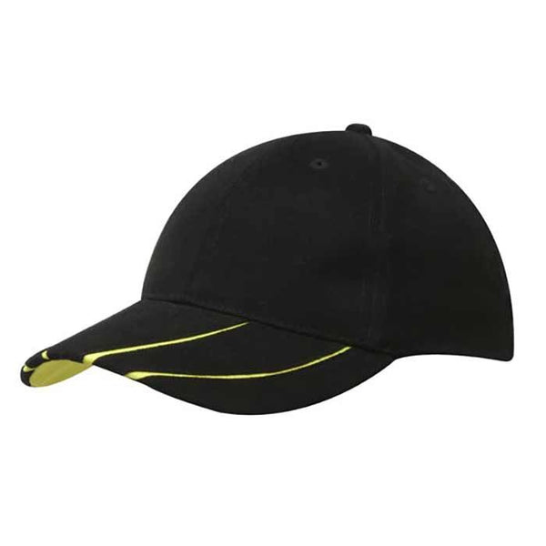 Headwear Brushed with Hi Vis Laminated Two-Tone Peak