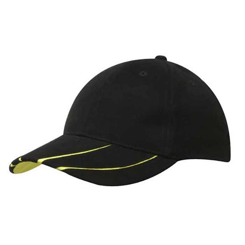 Headwear Brushed with Hi Vis Laminated Two-Tone Peak