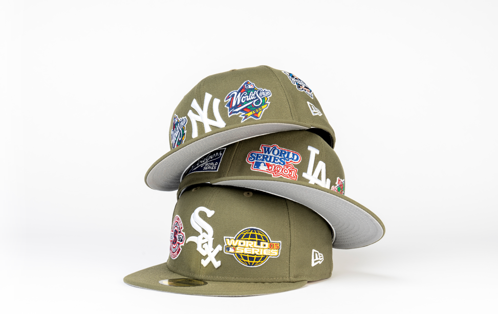New Era 5950 - Green with World Series Patches